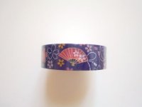 Decorative Craft Washi Masking Tape Sticker Fan Mari Navy Brand New