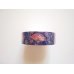 Photo1: Decorative Craft Washi Masking Tape Sticker Fan Mari Navy Brand New (1)