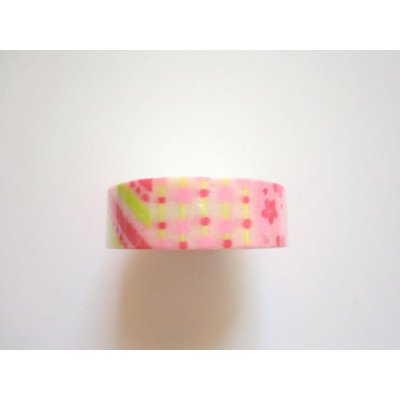 Photo2: Decorative Craft Washi Masking Tape Sticker Sakura Pink Yellow Brand New