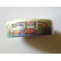 Decorative Craft Washi Masking Tape Sticker World Traveling London NY...New