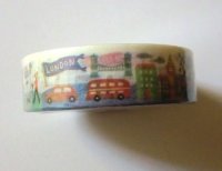 Decorative Craft Washi Masking Tape Sticker World Traveling London NY...New