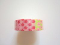 Decorative Craft Washi Masking Tape Sticker Sakura Pink Yellow Brand New