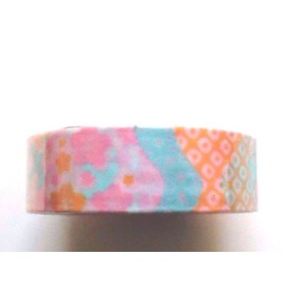 Photo2: Decorative Craft Washi Masking Tape Sticker Shibori Ume Bird Pattern New