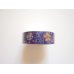 Photo2: Decorative Craft Washi Masking Tape Sticker Fan Mari Navy Brand New (2)