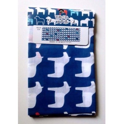 Photo1: Tenugui Cotton Hand Cloth Horse 100% Cotton Brand-New