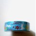 Photo2: Decorative Craft Washi Masking Tape Sticker Rabbit Sakura Brand New Blue (2)