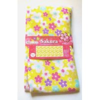 Tenugui Cotton Hand Cloth Japan Sakura 100% Cotton Brand-New Yellow