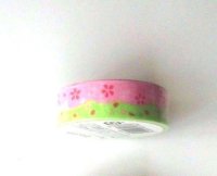 Decorative Craft Washi Masking Tape Sticker Japan Sakura Pink Green