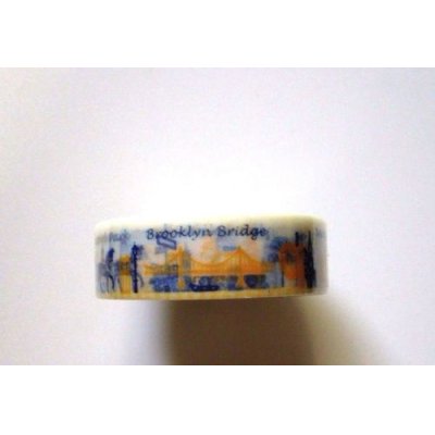 Photo2: Decorative Craft Washi Masking Tape Sticker World Traveling NY Brand New