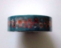 Decorative Craft Washi Masking Tape Sticker Sakura Pattern Blue New