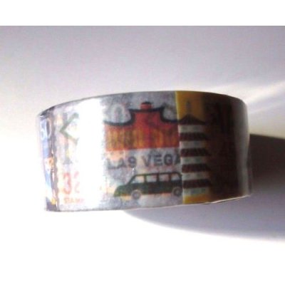 Photo3: Decorative Craft Washi Masking Tape Sticker Wide World Traveling New Asia US EU