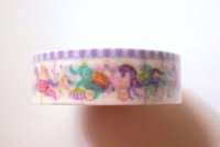 Decorative Craft Washi Masking Tape Sticke Merry-go-round Brand New