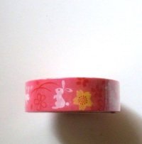 Decorative Craft Washi Masking Tape Sticker Rabbit Sakura Brand New Pink