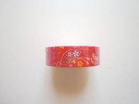 Decorative Craft Washi Masking Tape Sticker Fan Mari Red Brand New