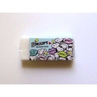 Peanuts Snoopy Woodstock Scented Eraser Brand New White Green