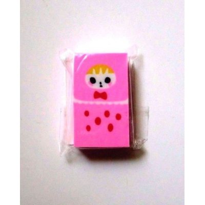 Photo1: Eraser Toy Transformation Eraser Matryoshka Brand New