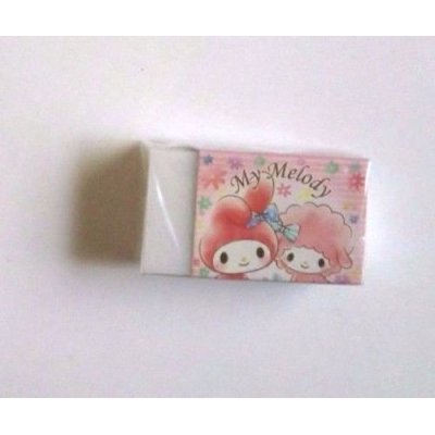 Photo1: Sanrio My Melody Matomarukun Scented Eraser Flower Ribbon Pink Brand New