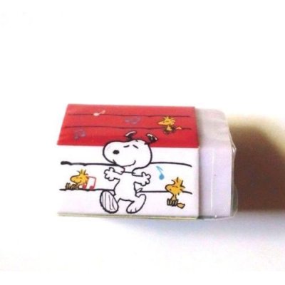 Photo3: Peanuts Snoopy Eraser Brand New House Red Blue