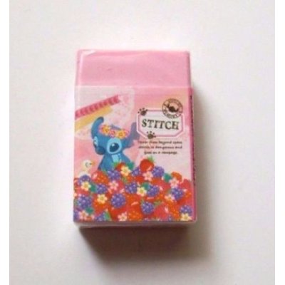 Photo1: Disney Stitch Eraser Brand New Pink