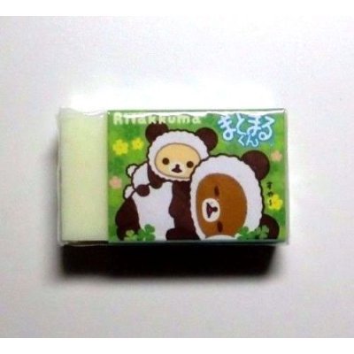 Photo2: San - X Rilakkuma Matomarukun Eraser Brand New Panda Green