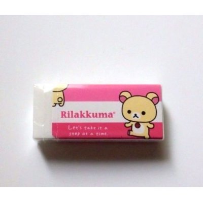 Photo1: San-X Rilakkuma Rilakuma Eraser Mono Tombow Japan Brand New Pink