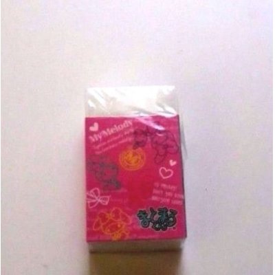 Photo2: Sanrio My Melody Matomarukun Eraser Brand New Black Pink