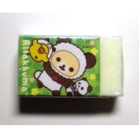 San - X Rilakkuma Matomarukun Eraser Brand New Panda Green