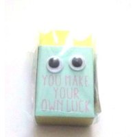 Eraser Toy Yellow You Make Your Own Luck Brand New