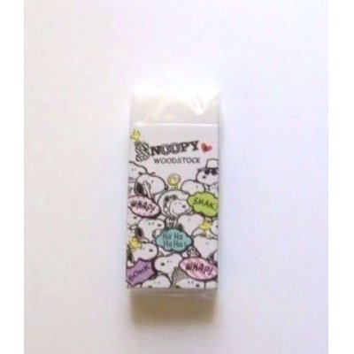 Photo2: Peanuts Snoopy Woodstock Scented Eraser Brand New White Green