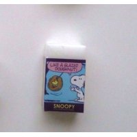 Peanuts Snoopy Woodstock Eraser Brand New Doughnut