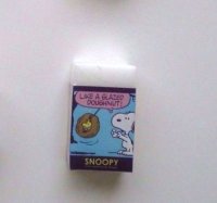 Peanuts Snoopy Woodstock Eraser Brand New Doughnut