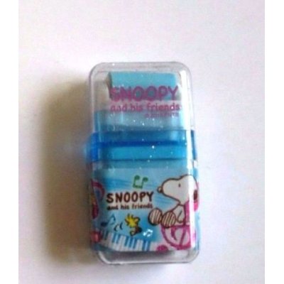 Photo1: Peanuts Snoopy Roller Eraser Brand New Blue