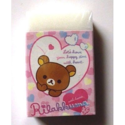 Photo2: San-X Rilakkuma Rilakuma Eraser Bubble Bath Brand New Pink