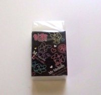 Sanrio My Melody Matomarukun Eraser Brand New Black Pink