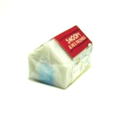 Photo1: Peanuts Snoopy Eraser Brand New House Red Blue