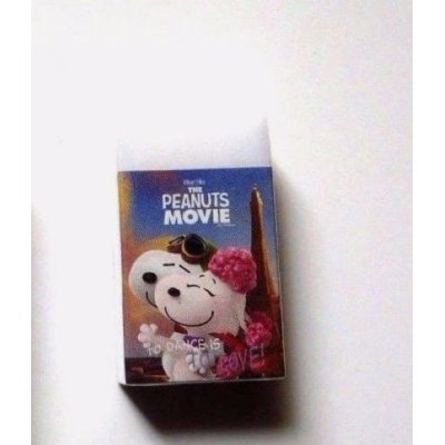 Photo1: Peanuts Snoopy Movie Paris Woodstock Matomarukun Eraser Brand New