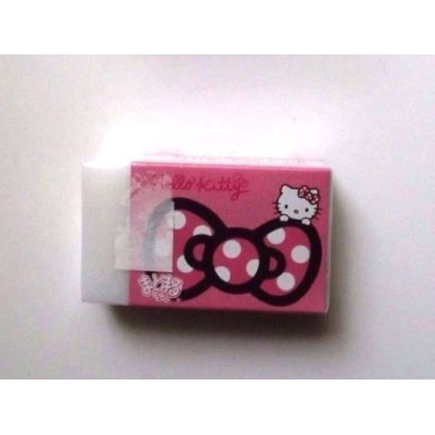 Photo2: Sanrio Hello Kitty Matomarukun Eraser Brand New Pink Ribbon