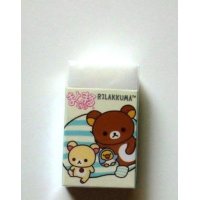 San- X Rilakkuma Matomarukun Scented Eraser Brand New Shima Shima Collection Blue