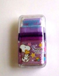 Peanuts Snoopy Roller Eraser Brand New Purple