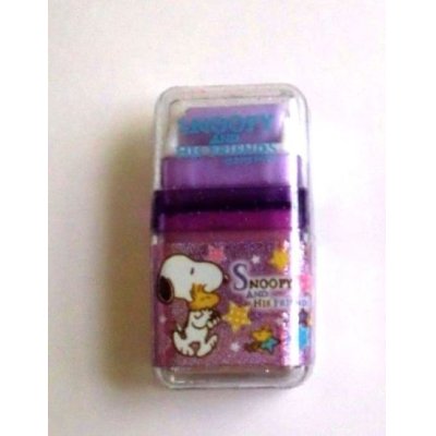 Photo1: Peanuts Snoopy Roller Eraser Brand New Purple