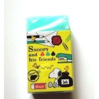 Peanuts Snoopy Matomarukun Eraser the Scent of Strawberry Yellow Green New