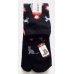 Photo1: Japanese Geta Split-toe Tabi Socks Cat Flower Pattern Kimono Yukata Black (1)