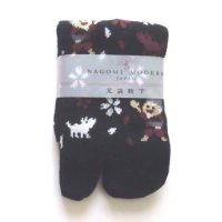 Japanese Geta Split-toe Tabi Socks Hanasakajisan Kimono Yukata Brand New