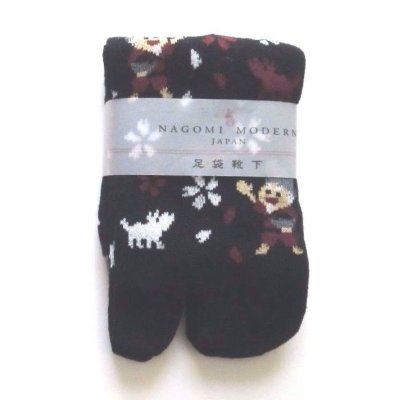 Photo1: Japanese Geta Split-toe Tabi Socks Hanasakajisan Kimono Yukata Brand New