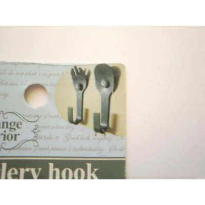 Photo2: Steel Hook Cutlery Spoon Fork Brand New