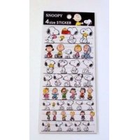 Peanuts Snoopy 4 Size Sticker Brand New