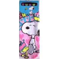 Peanuts Snoopy Woodstock Ankle Low Cut Socks Pink Brand New