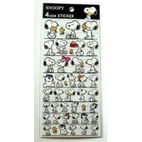 Peanuts Snoopy 4 Size Sticker Brand New