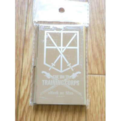 Photo1: Shingeki no Kyojin Attack on Titan Stainless Card Case Brand New