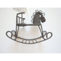 Miniature Iron Horse Rocking Chair Brand New